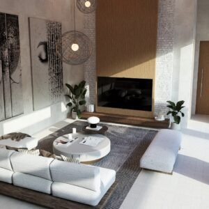 Contemporary tropical Bali villa shaped around landscape and open living