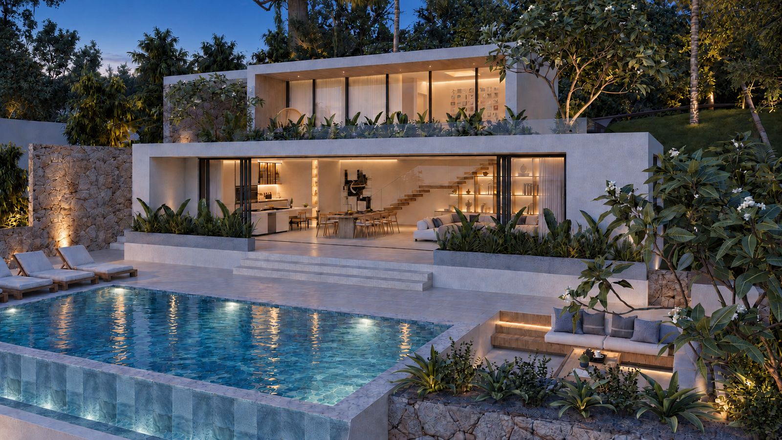 Moonlight Villa exterior design by Adoani Studio